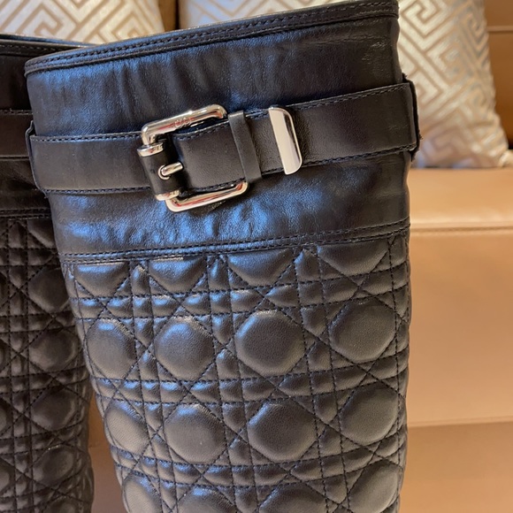 Women’s Dior leather Knee-High Buckle Boots - Picture 3 of 9